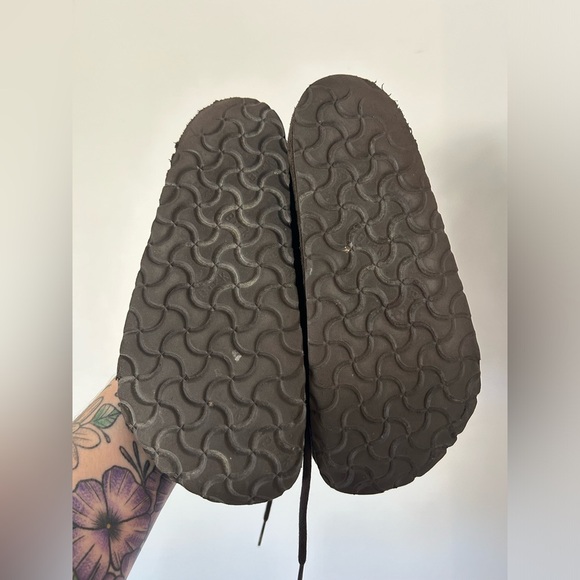 Brown BIRKENSTOCK Suede Leather Oxfords Comfort 38 EU L7 - 7.5 Made in GERMANY - Picture 8 of 9